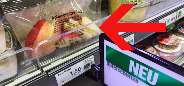 Facebook Shitstorm Supermarkt Apfelschnitze Apfeltüte