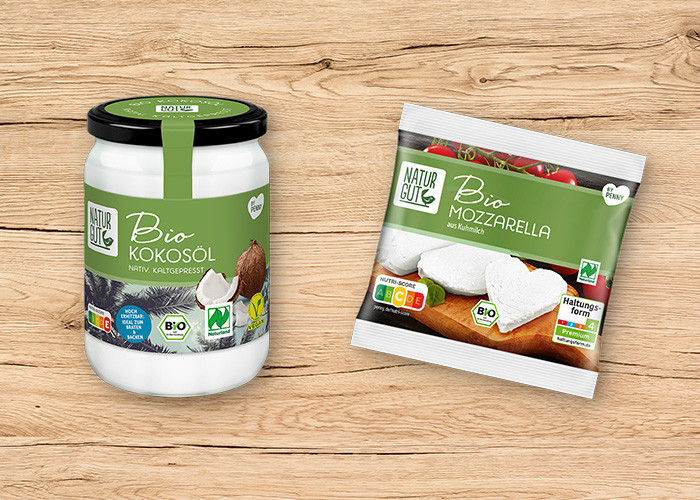 PENNY Naturland Naturgut Bio-Kokosöl Bio-Mozzarella