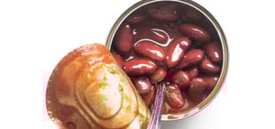 Kidneybohnen aus der Dose waschen
