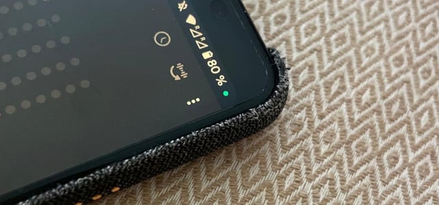 grüner Punkt auf Android-Smartphones