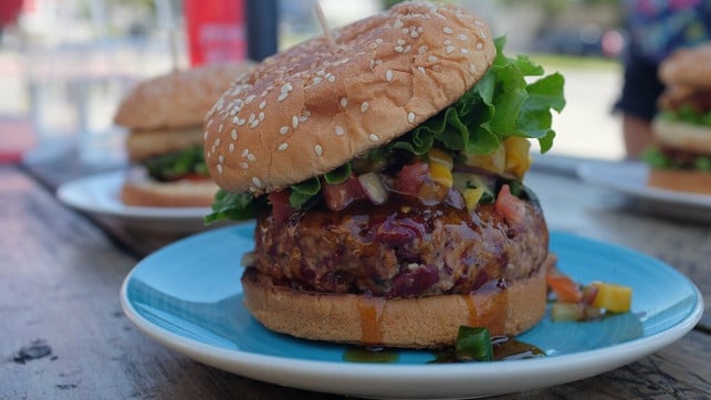 Fleischersatz: Seitan-Burger seitan-burger
