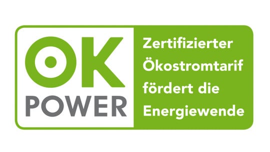 ok-power Siegel Ökostrom Teaser ok-power Siegel Ökostrom Teaser