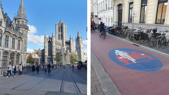 Gent: Fahrradstraßen in der gesamten Stadt Gent: Fahrradstraßen in der gesamten Stadt