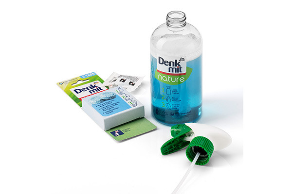 Denkmit Multiflächenreiniger Nachfüll-Tabs und Nachfüll-Flasche