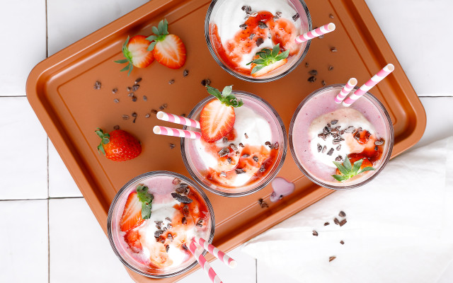 ROSSMANN Pflanzendrink Erdbeershake