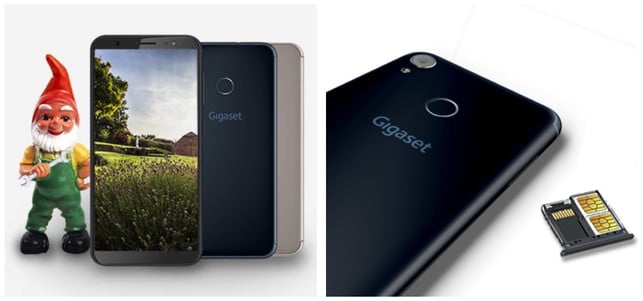 Gigaset GS185 Smartphone Der Gartenzwerg soll 'Made in Germany' verdeutlichen. Gut für Geschäftsleute: Das Gigaset GS185 ist ein Dual-SIM-Gerät