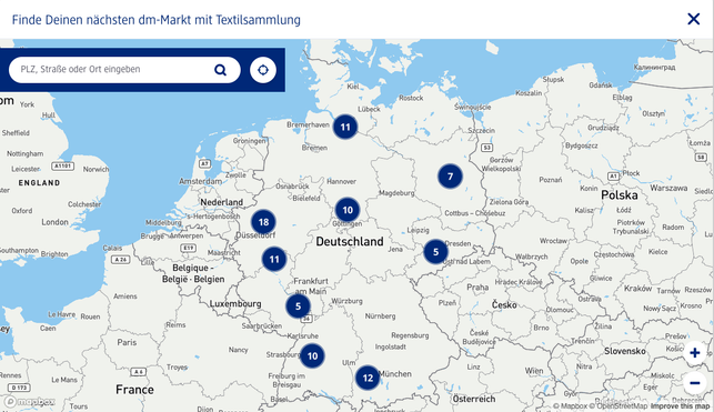 Dm Altkleidersammlung: Rund 90 Märkte nehmen teil Dm Altkleidersammlung: Rund 90 Märkte nehmen teil