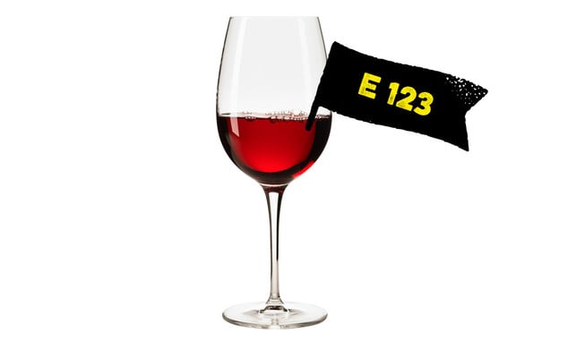 Die E-Nummer E123 Amaranth kommt in Wein vor Die E-Nummer E123 Amaranth kommt in Wein vor