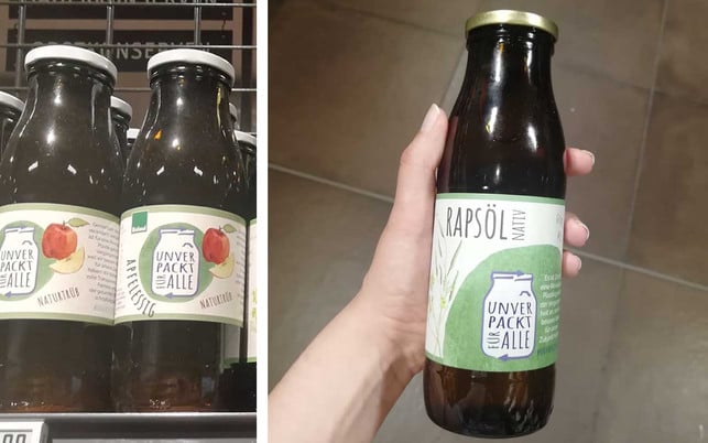 Von Kaffee bis Kosmetik: Diese Dinge gibt es inzwischen im Pfandglas Rapsöl Essig Unverpackt für Alle Dinge im Pfandglas