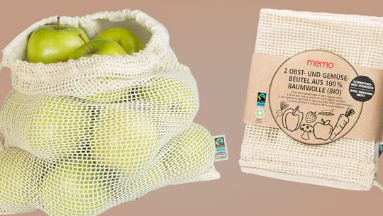 Fairtrade GOTS Baumwollbeutel memo Fairtrade GOTS Baumwollbeutel memo