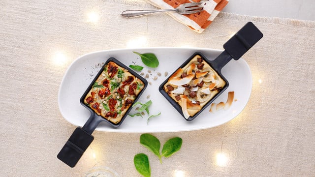 Ganz besondere Raclette-Inspiration: herzhafte und süße Pfännchen mit ...