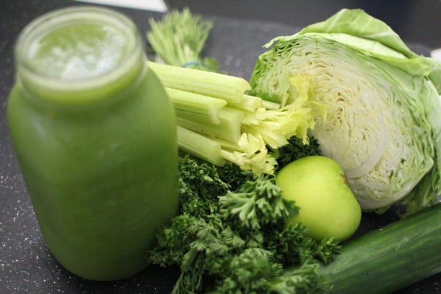 You can use leftover salad to make a smoothie.