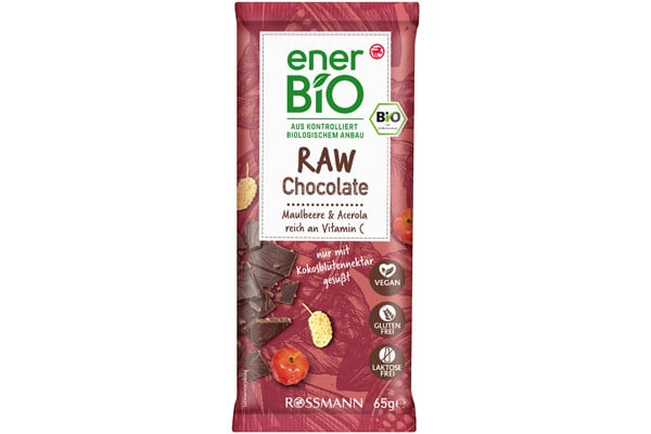 enerBiO Raw Chocolate Maulbeere & Acerola