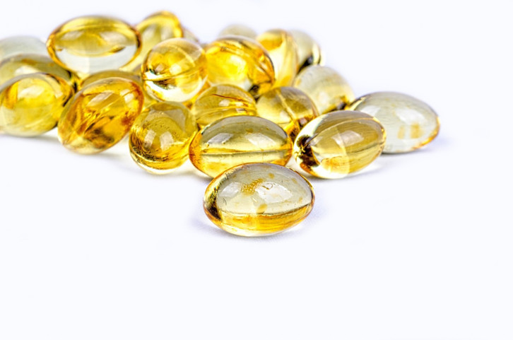 Vitamin D in capsules is often already dissolved in oil.