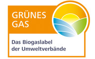 Label: Grünes Gas (neuer,besser) Label/Siegel: Grünes Gas für Ökogas und Biogas