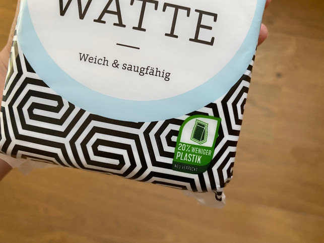 Rewe-Siegel für weniger Verpackungs-Material Rewe-Siegel für weniger Verpackungs-Material