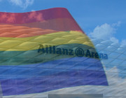 Die Allianz Arena in Regenbogenfarben?