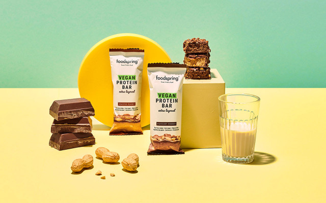 Foodspring Sponsored Gallery; Vegan Protein Bars