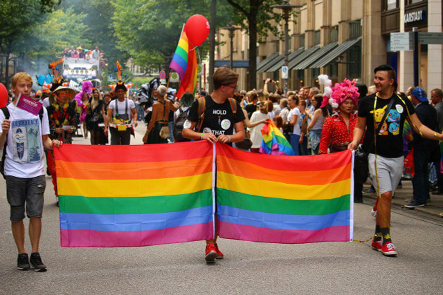 Rainbow washing often occurs during Pride Month.