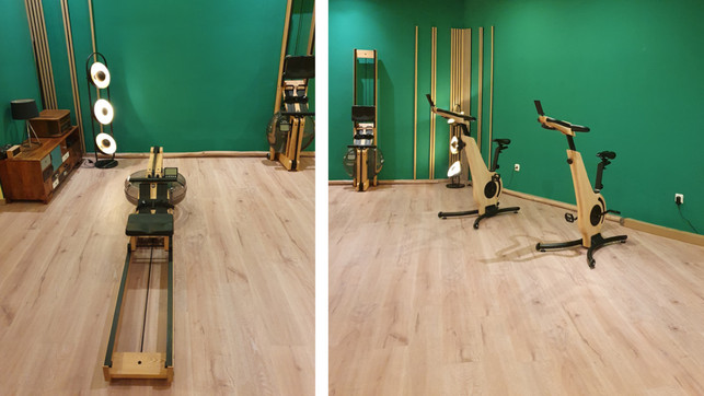 the-good-gym-rudergeraet-fahrraeder-lr-utopia-221212-500x720-1 Das Rudergerät (links) und die Speedbikes (rechts) laufen ohne Strom und sind großteils aus Holz gefertigt.