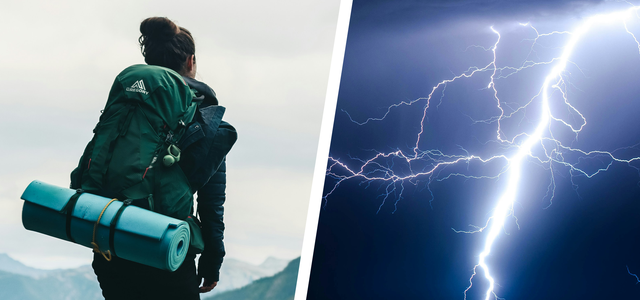 Gewitter beim Wandern