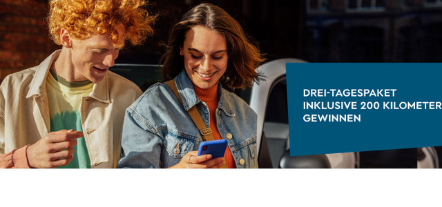 Share Now Carsharing Gewinnspiel