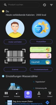 im-menue-der-codecheck-alternative-einkaufscheck-ka-screenshot-einkaufscheck-220124_download Im Menü der Codecheck-Alternative EinkaufsCheck kannst du Produktfilter und deine persönlichen Daten einstellen.