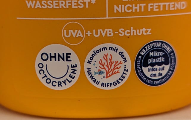 sonnencreme-ohne-octocrylen-bw-230728-1920x1209 Viele Wissenschaftler raten: Besser eine Sonnencremes ohne Octocrylen verwenden.