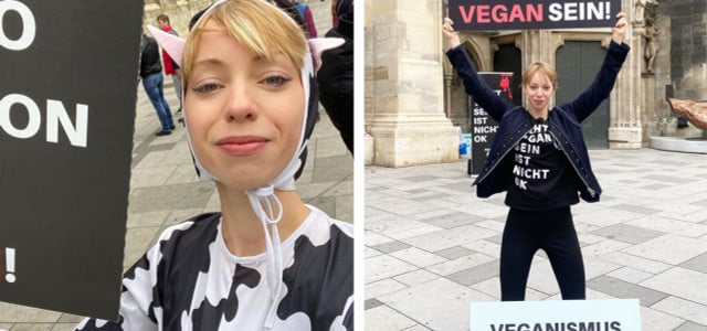 Raffaela Raab nennt sich auf Social Media "die militante Vegangerin"