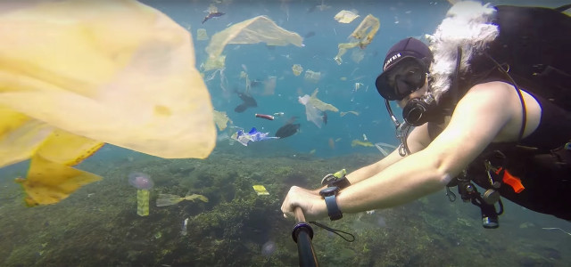 Video: Plastikmüll im Meer vor Bali