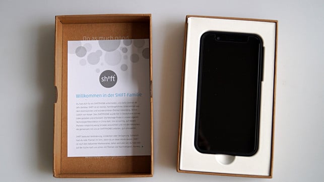 Shiftphones Shift 5me Test Frisch ausgepackt: Shiftphones Shift 5me im Test