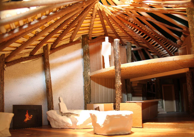 EinBaumHaus Der Innenraum im Modell