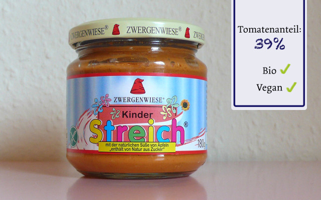 Vegetarischer Brotaufstrich: Kinder Streich von Zwergenwiese