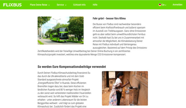 flixbus-wirbt-auf-der-internetseite-damit-die-co2-screenshot-flixbusde-200811_download Flixbus wirbt auf ihrer Internetseite damit, die CO2-Kompensationen für nachhaltige Projekte einzusetzen.