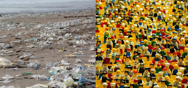 Lego Strand Plastik Müll England