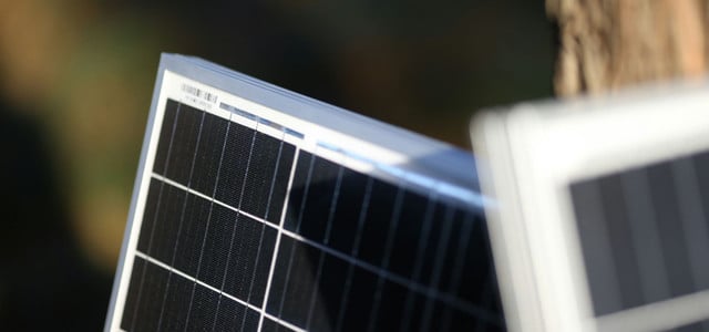 Detailaufnahme Solarmodul