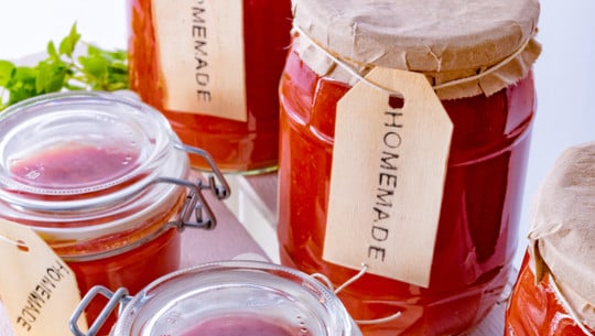 Mason jar Tomatenmarmelade