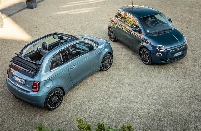 fiat-500-elektro Das Kultauto Fiat 500 gibt es auch als günstiges gebrauchtes E-Auto.