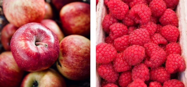 Äpfel und Himbeeren: Lebensmittel, die du im Mai meiden solltest