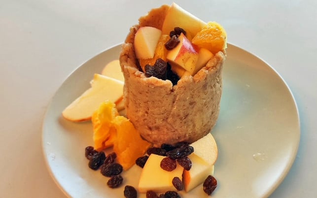 Dessert fürs vegetarische Weihnachsmenü: Apfel-Orangen-Törtchen Dessert fürs vegetarische Weihnachsmenü: Apfel-Orangen-Törtchen