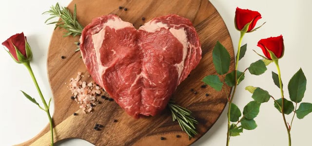 Sweetheart Steak, Steak, Herz, Valentinstag