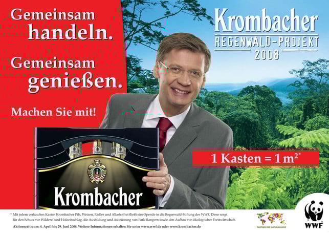 Jauch für das Krombacher Regenwald-Projekt 2008 Jauch für das Krombacher Regenwald-Projekt 2008