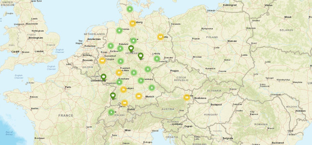 screenshot_foodsharing foodsharing-Abholpunkte in Deutschland, Österreich und der Schweiz