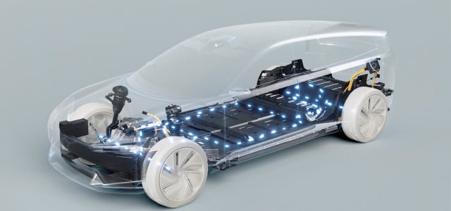 Elektroauto-Antrieb in einer Studie bei Volvo