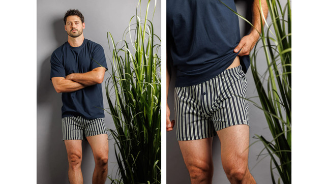 Haasis-NachhaltigeBoxershorts-ku-Haasis-240313 Gestreifte Boxershorts von Haasis