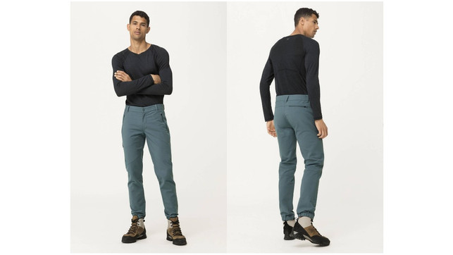 Thermokleidung: Diese Produkte halten dich nachhaltig warm Von hessnatur gibt es eine Softstellhose aus Bio-Materialien.