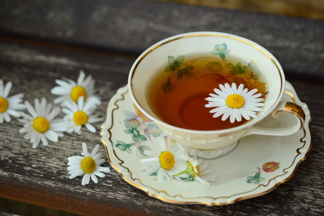 Chamber tea helps if you have burned the palate.