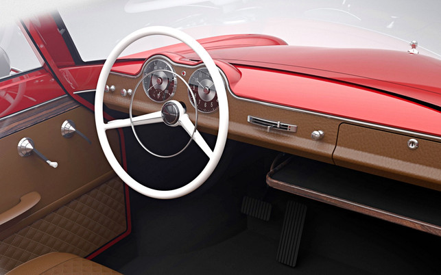 Nobe 100 E-Cabrio Elektroauto aus Estland Auch innen ziemlich Retro: Nobe 100 E-Cabrio