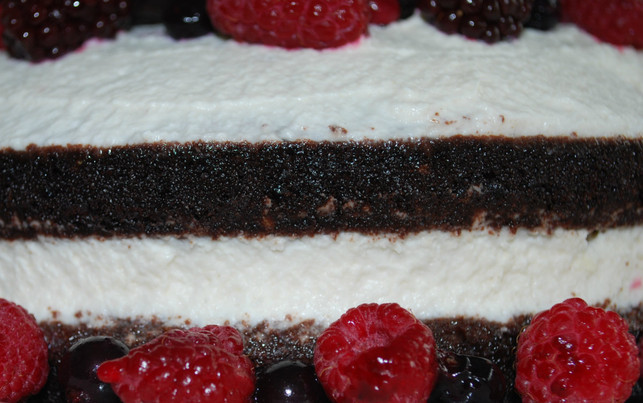 nahaufnahme-des-naked-cake-schau-dass-du-zwische-melanie-von-daake-utopia-180426_download Nahaufnahme des Naked Cake: Schau, dass du zwischen Teig und Füllung eine (möglichst) glatte Kante hinbekommst. Dabei hilft ein Backspachtel.