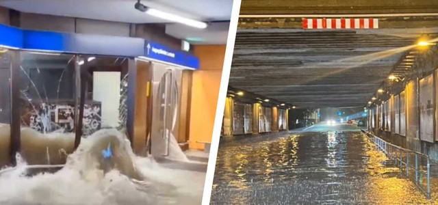 Straßen teils nur per Boot passierbar: Überflutungen in mehreren Bundesländern Hessen Frankfurt